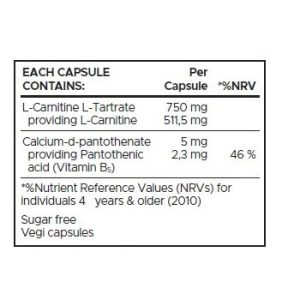قیمت کپسول ال کارنیتین تارترات یو اس ان 120 عدد USN L Carnitine Tartrate