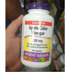 قیمت کپسول سرکه سیب وبر نچرالز 240 عدد Webber Apple Cider Vinegar