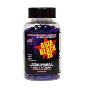 قیمت چربی سوز آسیا بلک 25 کلوما فارما Cloma Pharma Asia Black 25