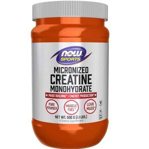 خرید و قیمت کراتین ناو میکرونایز شده 500 گرم NOW Micronized Creatine - مسترفیت