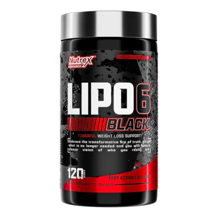 چربی سوز لیپوسیکس 6 بلک ناترکس 120 عدد Nutrex Lipo-6 Black - مسترفیت