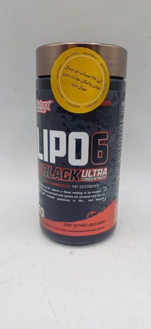 خرید و قیمت چربی سوز لیپوسیکس 6 بلک ناترکس 60 عددی Nutrex Lipo-6 Black - مسترفیت