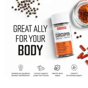 کورکومین بیوپرین ویتامین D ناترند NUTREND Curcumin+Bioperine 