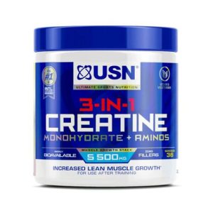 کراتین مونوهیدرات و آمینو یو اس ان USN 3-in-1 Creatine Monohydrate