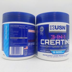 کراتین مونوهیدرات و آمینو یو اس ان USN 3-in-1 Creatine Monohydrate